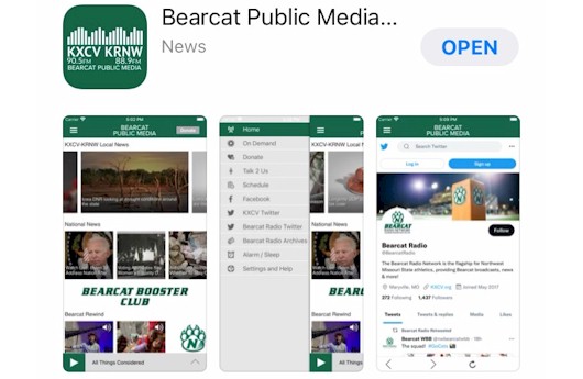 Bearcat Public Media App screenshot