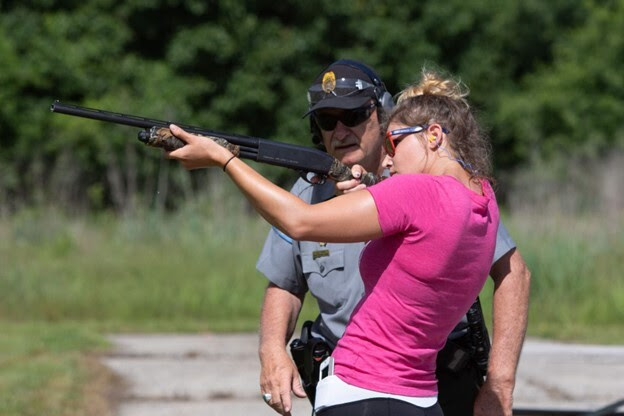 women shooting