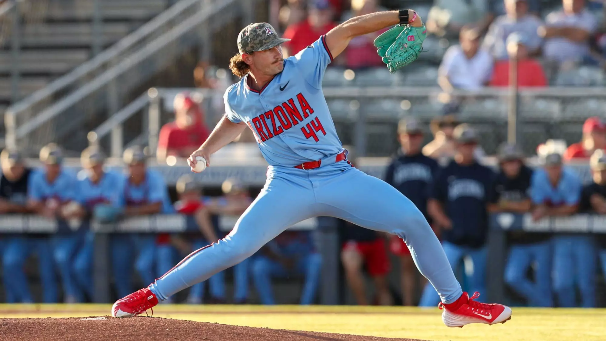 Right-handed pitcher Clark Candiotti was selected by the San Diego Padres in the fourth round with the 135th pick in the amateur draft on Monday.