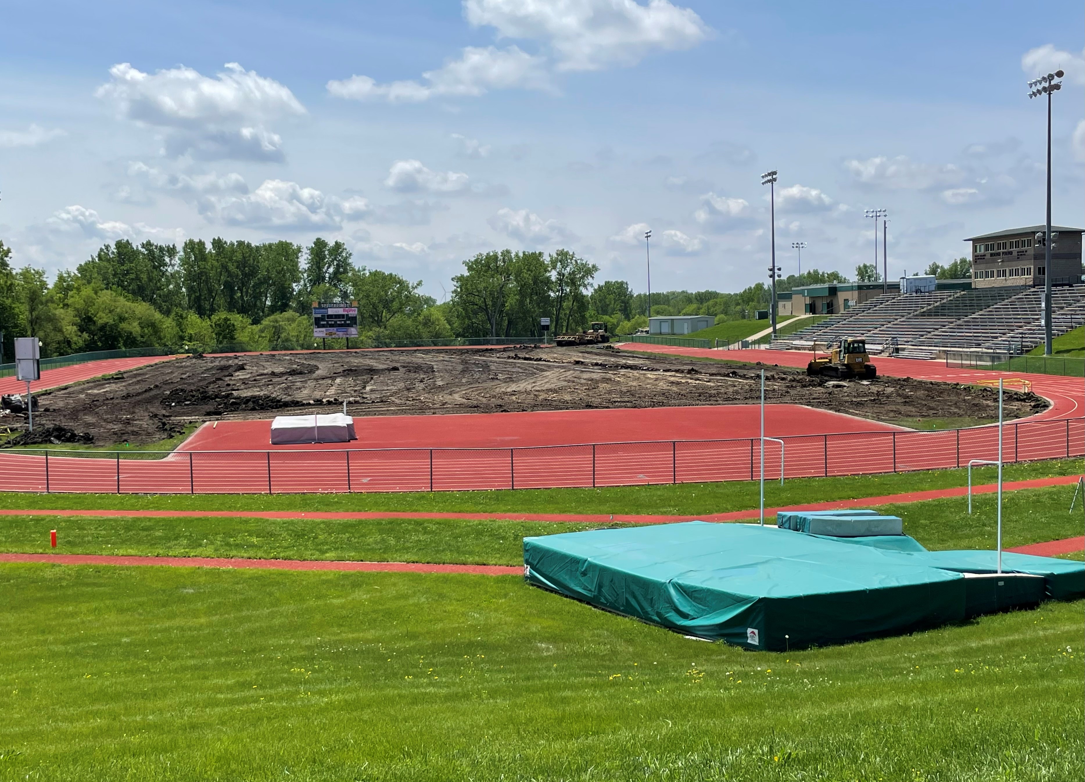 Upgrades to Maryville High School athletic facilities have begun.