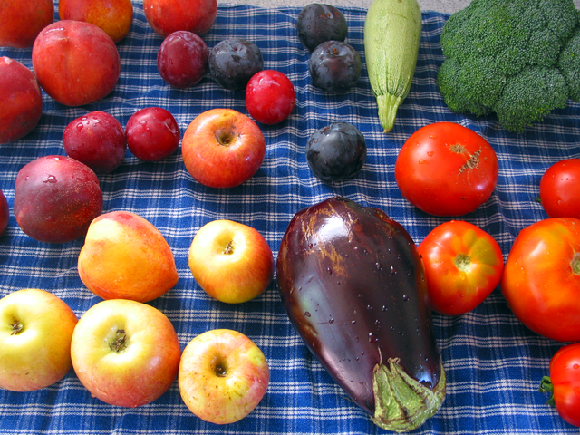 Fruits and Vegetables at market