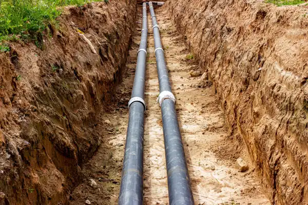 Sewer line installation - Air Services 2024