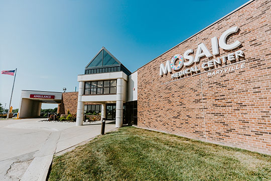 Mosaic Medical Center - Maryville entrance 
